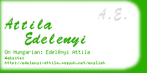 attila edelenyi business card